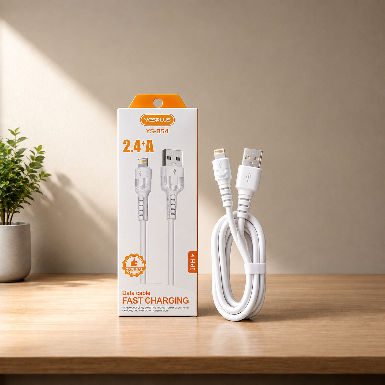 کابل Lightning مخصوص آیفون مدل YS-854 اورجینال